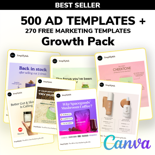 Growth Pack ⭐ - 500 Ad Templates + Bonuses