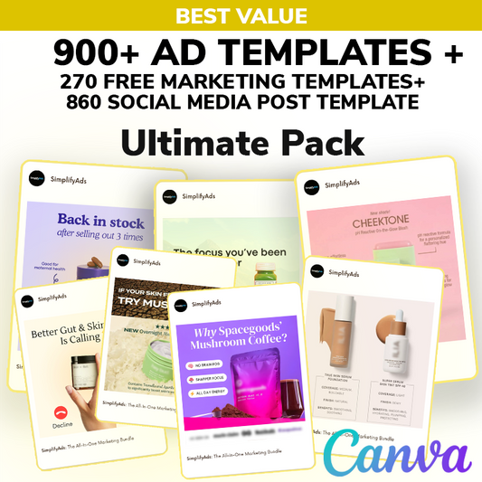 Ultimate Pack - 900+ AD Templates + All Bonuses